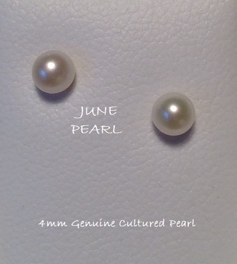 Genuine 4mm Cultured Pearl